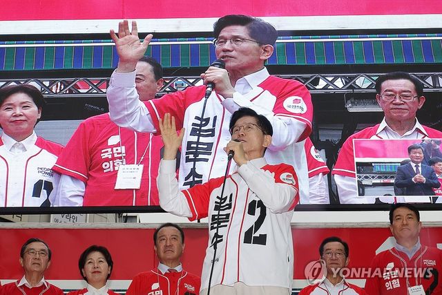 김문수 후보, 청주 집중 유세