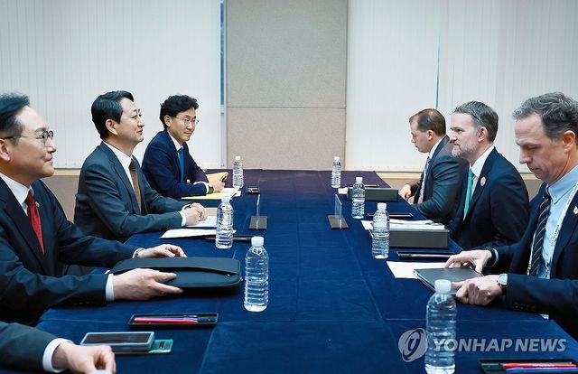 안덕근 장관, 미국 무역대표부 대표 면담