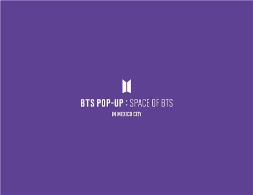 멕시코시티 BTS 팝업스토어 홍보물