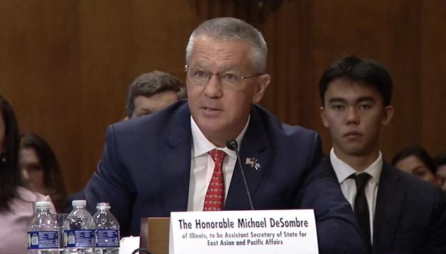 상원 외교위 인사청문회에서 발언하는 디솜버