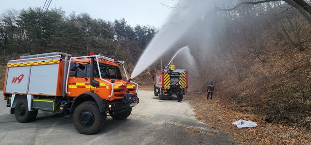 산불 대응하는 강원소방