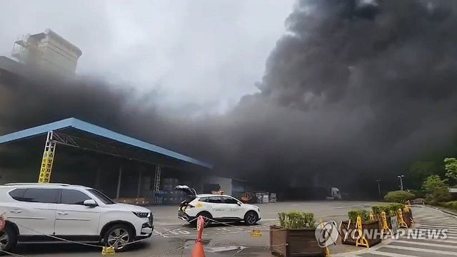 불 난 광주 금호타이어 공장