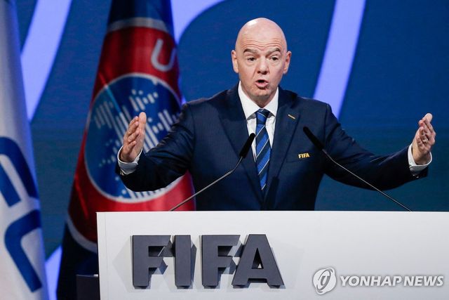 지난 15일 파라과이서 열린 FIFA 총회 참석한 인판티노 FIFA 회장 