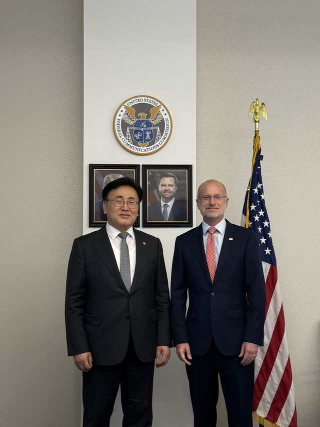 유상임 과기정통부 장관, 미 FCC 카 위원장 면담