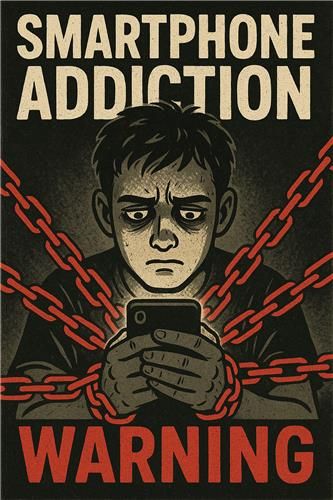스마트폰 중독을 경고하는 챗GPT 이미지