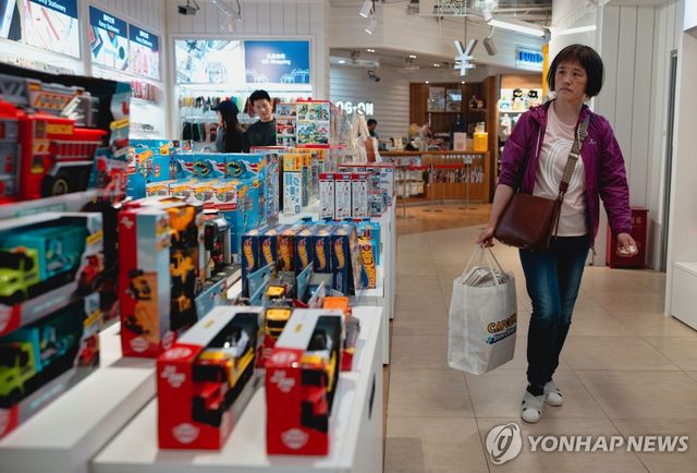 중국 상하이의 한 장난감 상점