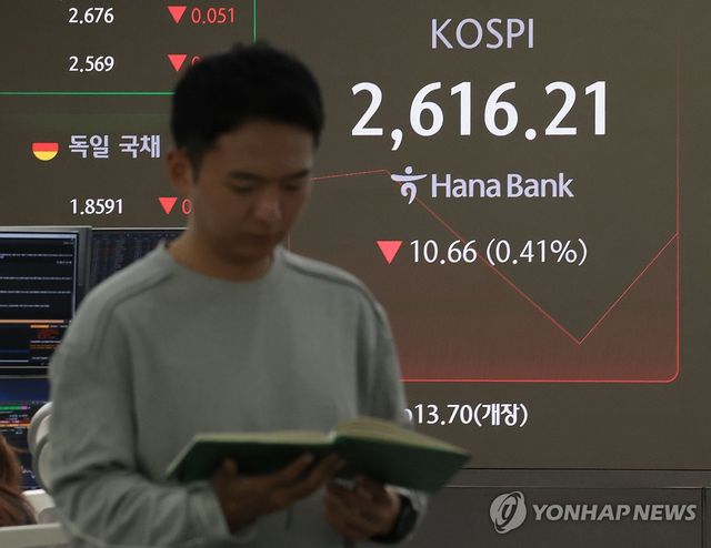 코스피, 미국 신용등급 강등에 하락 개장