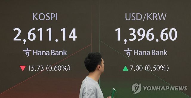 미국 신용등급 강등에 하락 개장한 코스피