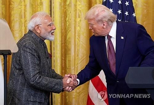 도널드 트럼프 미국 대통령과 나렌드라 모디 인도 총리