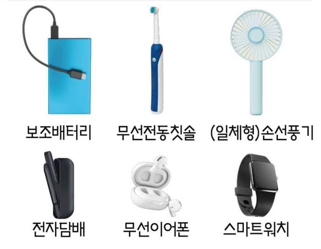 교환대상 리튬배터리 예시