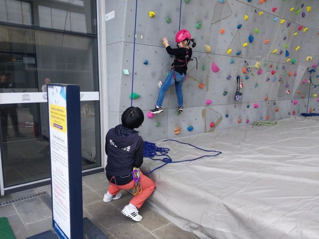 제주 산악박물관 암벽 오르기 체험