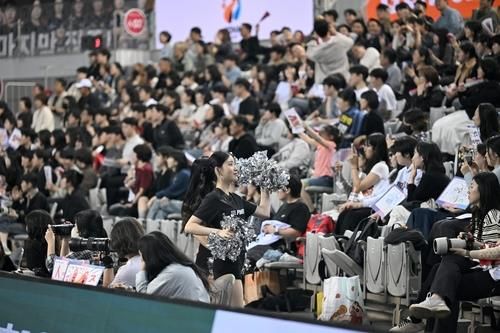 핸드볼 H리그 경기장 관중석 모습. 