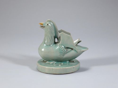 청자 원앙모양 향로뚜껑
