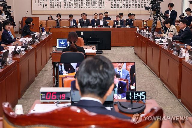 의원 질의에 답변하는 배형원 법원행정처 차장