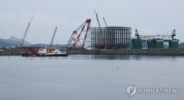 새만금 신항만 공사