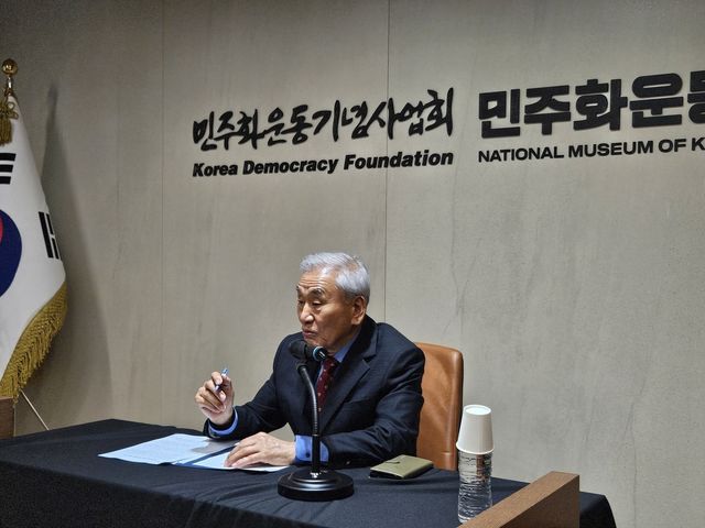 이재오 민주화운동기념사업회 이사장