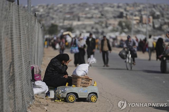 가자지구 칸유니스의 피란민