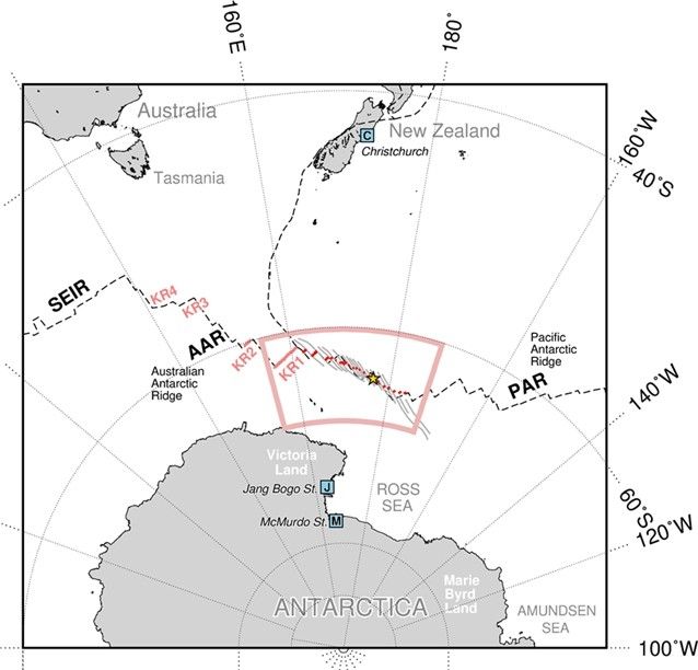 남극 중앙해령 연구지역