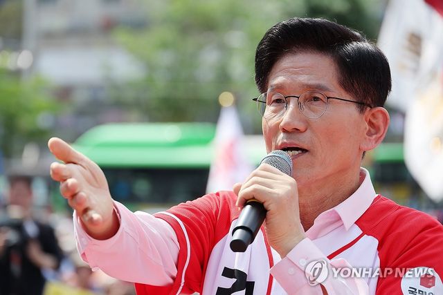 집중유세하는 김문수 후보