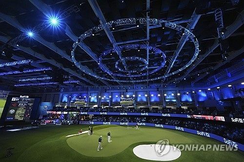 올해 출범한 TGL 경기장 모습.
