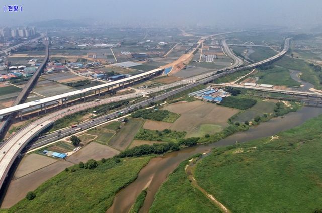 곡교천 갈산교 일대