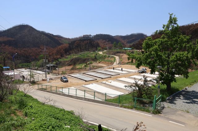 영덕군 영덕읍 석리 산불 이재민 임시조립주택 설치 현장
