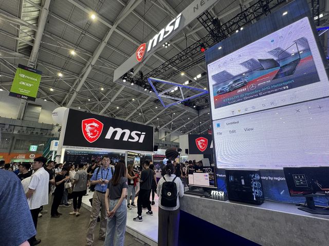 '컴퓨텍스 2025'에 조성된 MSI 전시 부스