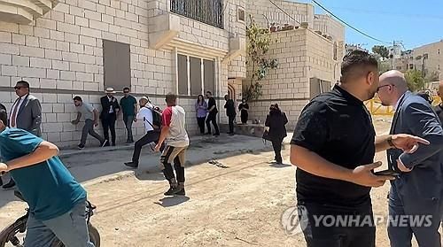 요르단강 서안 제닌 난민캠프 이스라엘군 경고사격 현장