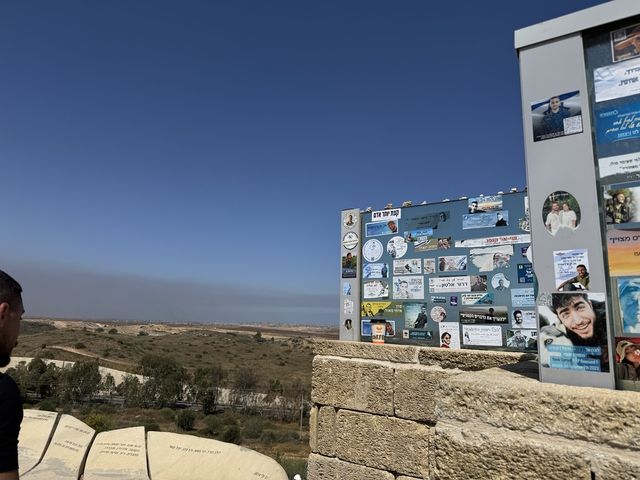 가자지구 내려다 보이는 기바트 코비 전망대