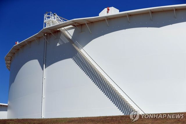 미국 오클라호마주 쿠싱의 원유 저장 시설