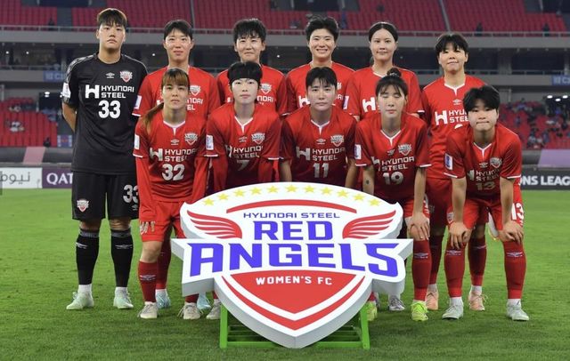 멜버른과의 여자 ACL 준결승 나선 현대제철 선수들
