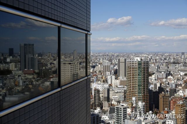 일본 도쿄 도심 풍경