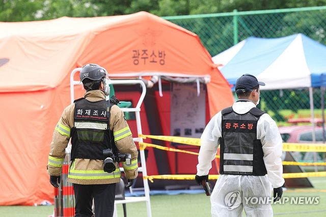 금호타이어 화재 완진…화재조사 주목