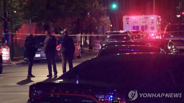 이스라엘 대사관 직원 2명이 피살된 미국 워싱턴DC 거리