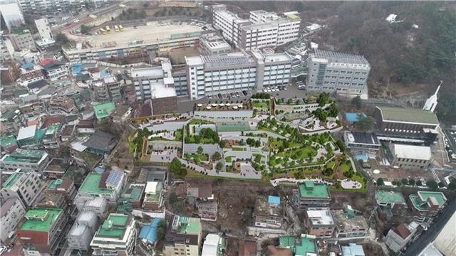 성신여대 야외정원 조성 조감도