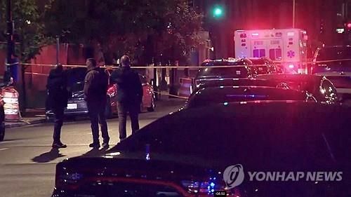 이스라엘대사관 직원 2명이 피살된 미국 워싱턴DC 거리 [로이터 연합뉴스 자료사진] 
