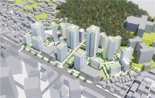 강북 번동 정비계획 조감도