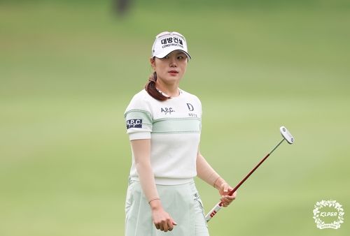 김민선의 E1 채리티 오픈 1라운드 경기 모습