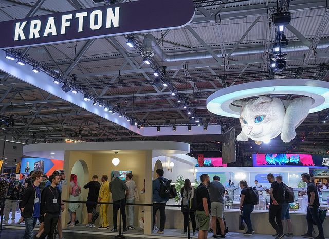 독일 게임스컴 2024의 크래프톤 '인조이' 부스