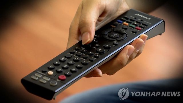 TV 시청 리모컨 텔레비전
