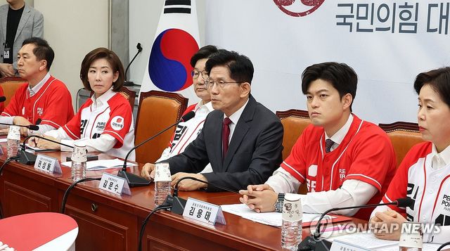 중앙선대위 회의 참석한 김문수 대선 후보