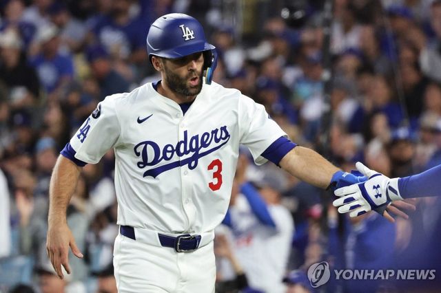 다저스에서 뛸 당시의 크리스 테일러