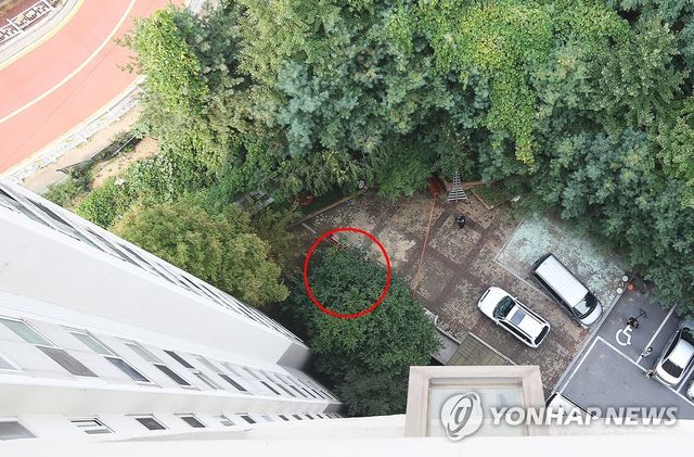 옥상 문 개폐 논란 일으킨 '캣맘' 사건 현장