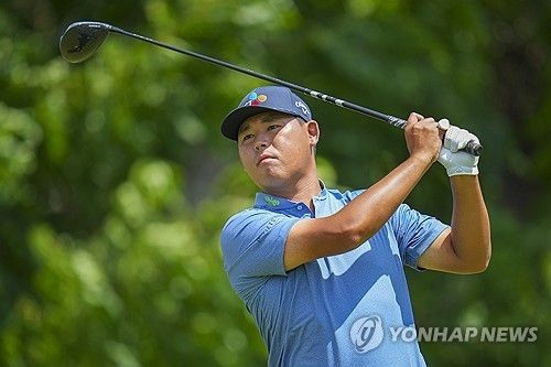 김시우의 티샷.