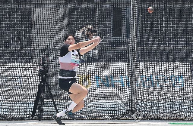 구미 아시아육상선수권대회 해머던지기 출전한 김태희