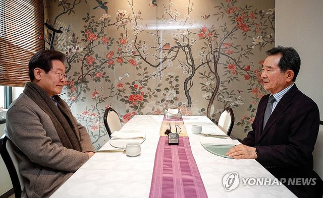 이재명-정세균 오찬회동