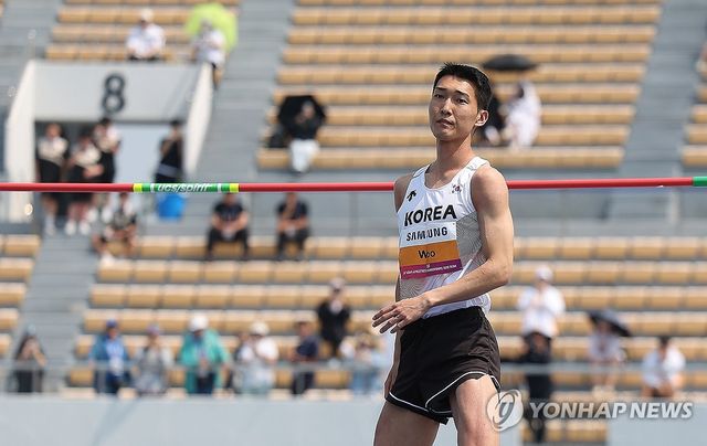 아시아육상선수권대회 참가한 우상혁