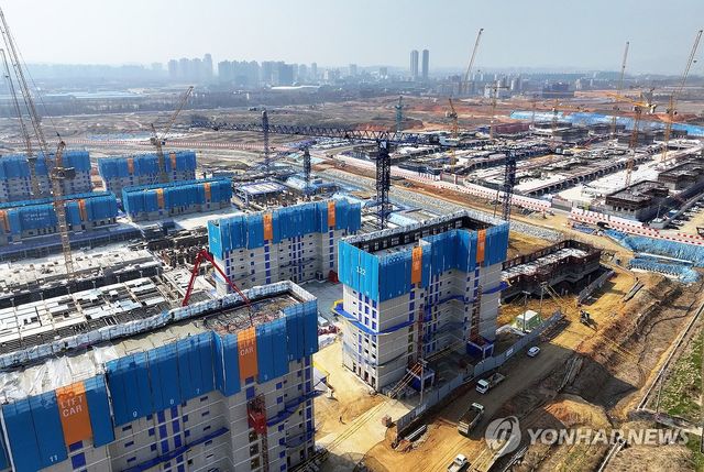 아파트 건설 공사장. 사진은 기사와 직접 관련이 없음. [연합뉴스 자료사진]