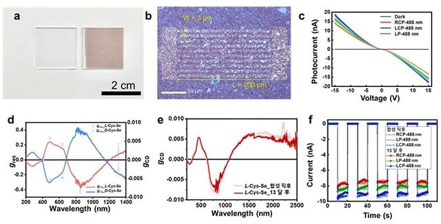 셀레늄 소재의 광응답 특성 