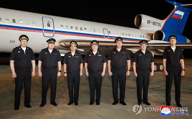 러시아 내무성 대표단 평양 도착